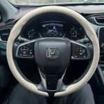 For Honda TYPE R Accord Civic HRV CRV CITY Jazz Pilot Odyssey Spirior FIT Ultra thin 8D Nappa leather Car Steering Wheel Cover Round-Apricot