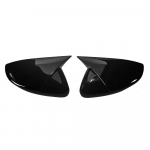 Skirta Peugeot 208 2008 2012-2018 Citroen C3 2016&ndash;2020 m. 2x Automobilio lipdukas Galinio vaizdo veidrodėlio dangtelis Sparno dangtelis I&scaron;orinė apdailos detalė ABS black