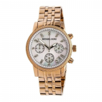 Michael Kors Sofie dviejų tonų nerūdijančio plieno moteri&scaron;kas laikrodis su kristalais MK5026 rožinio aukso spalvos
