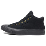 Converse Chuck Taylor All Star Malden Street Mid Juodi su vilnos pamu&scaron;alu A14629C Unisex vidutinio auk&scaron;čio drobės riedlenčių sportbačiai 39