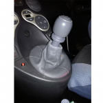 5 laipsnių automobilio pavarų perjungimo rankenėlė su odiniu prakiurimu FIAT PANDA 2003 2004 2005 2006 2007 2008 - 2012 5speed
