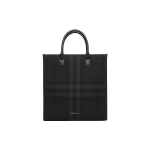 Burberry prekės ženklo spaudinys Nuimamas reguliuojamas peties dirželis Languota ver&scaron;io odos apdaila Didelė pirkinių rankinė Per petį rankinė Vyri&scaron;ka tote 80629511 Basic Set (Bag+Dust Bag)