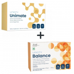 Unicity Unimate Citrina Imbieras (30 pakelių) ir Unicity Balance (30 pakelių) Kombinuotas