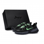 Nike V2K Run Atsparūs trinčiai žemi bėgimo bateliai Unisex Juodi Žali FD0736-001(Team80-S-BOX) 40