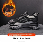 Platforminiai tėčio batai Moteri&scaron;ki žieminiai odiniai duonos batai Vidinis auk&scaron;čio didinimas Velūriniai Laisvalaikio Sportiniai Forrest Gump batai 40