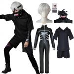 Tokyo Ghoul Ken Kaneki Cosplay Kostiumas su Peruku [milky time] (L) ruda