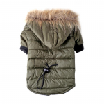 Reguliuojama &scaron;unų žieminė striukė su gobtuvu Pet Dog Hoodie &Scaron;iltas kailinis antkaklis Maži &scaron;unų drabužiai Čihuahua S