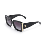 Chanel kvadratiniai saulės akiniai su logotipų ra&scaron;tu Unisex akiniai Juodi Auksiniai CH5435-C622/S6 Basic Packaging-Eyeglass Case+Box,F,Black Gold