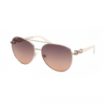 Guess Moteri&scaron;ki saulės akiniai 32b Gu00158 Shiny Pale Gold/61-15-130