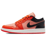 Air Jordan 1 Low SE Rush Orange Black Moteri&scaron;ki kedai Crimson-Bliss Sail DM3379-600 38.5 red