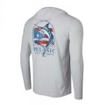 PELAGIC Lauko žvejybos drabužiai Hoodies Apsauga nuo saulės Ledo &scaron;ilkas Ilgos rankovės Luya Naktinis bėgimas Vyrai Moterys L white