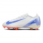 Nike Mercurial Vapor 16 Pro Patogūs ir lengvi žemi vaikų futbolo bateliai Balti Mėlyni Vaikams HM8953-100 33