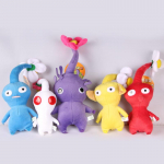5 vnt./rinkinys Pikmin mink&scaron;ti pliu&scaron;iniai žaislai Gėlės pumpuras Lapo pliu&scaron;inė lėlė Animacinis pliu&scaron;as Doovanai
