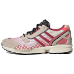 Adidas Originals ZX 8000 Audinys Suede Laisvalaikio Kvėpuojantys Žemi Unisex Sportbačiai Pilki Raudoni GV7493 36