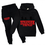 Stranger Things Vaiki&scaron;ki Džemperiai Sportinis Kostiumas Berniukams Mergaitėms Sportiniai Ilgomis Rankovėmis Vir&scaron;utiniai Drabužiai Džemperis Kelnių Rinkinys 140