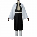 Eleganti&scaron;kas Demon Slayer Kimetsu No Yaiba Vėjo Stulpas Sanemi Shinazugawa Cosplay Kostiumo Rinkinys Su Tobulomis Siūlėmis Sanemi Shinazugawa Costume,M white