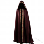 Viduramži&scaron;kas Helovino Cosplay Apsiaustas su Gobtuvu Paltas Vintažinis Gotikinis Apsiausto Paltas Ilgas Rainas Paltai Helovino Cosplay Kostiumas Būrėjo Apsiaustas XL raudona