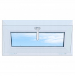 Baltas PVC langas, atidaromas atverčiamai, 80x40, naujas, 800x400, atverčiamas į vir&scaron;ų, dvigubo stiklo