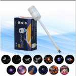 2 viename USB LED projektorius Naktinis &scaron;viestuvas 360&deg; sukimosi Galaktikos Žvaigždėtas Dangus Aplinkos &scaron;viestuvas Automobiliui Namams Miegamojo &Scaron;ventės Nuotaikos &Scaron;viesos Dekoras white