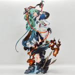 29cm Vocaloid Hatsune Miku 1/7 Shimian Maifu Versija GSC Mergaičių Žaislai Japonų Anime PVC Veiksmo Figūrėlė Žaislas Žaidimas Kolekcionuojamas Modelis Lėlė with box juoda