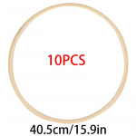 10 vnt Svajonių gaudyklė Circle Bamboo Circle DIY Dekoracija Vestuvių dekoras Sienų dekoras 40.5cm