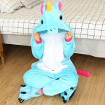 Gyvūnų katės Tigras Kigurumi Vienaragis Onesie suaugusiems paaugliams, moterims, vyrams, pižamoms, juokingoms flanelinėms, &scaron;iltoms, mink&scaron;toms miegui. l