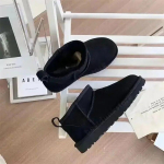 Moteri&scaron;ki Australijos batai Dizaineris Ultra Mini Platform Boot Ka&scaron;toninės &Scaron;lepetės Žiemos &Scaron;iltas Kailis Karvės Oda Vilna Zom&scaron;iniai Sniego batai 38