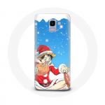 Coque pour Samsung Galaxy J6 2018 Anime One Piece Luffy Le jour de No&euml;l 2023