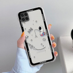 Astronaut mielas skaidrus dėklas, skirtas Samsung Galaxy A52 A12 A51 A32 A21s A71 A32 A22 50 A70 A31 A72 5G telefono dangtelis Samsung A71 5G