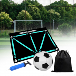 Futbolo pėdos žingsnio treniruočių kilimėlis, tylus sportinis pagalbinis rekvizitas, neslystantis with ball