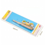 Srovės įtampos srovės matuoklis su aligatoriaus spaustuko lempos įtampa, automobilio &scaron;viesos testerio lempa 6V 12V 24V lempa su krokodilo spaustuku automobiliams motociklams 10*2.3cm auksas