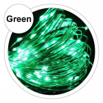 LED lemputės 2M 5M 10M USB LED stygos lemputė Kalėdų pasakų sidabrinė viela Vestuvių girlianda žibintai Vakarėlio dekoracija 10M 100LEDs
