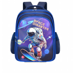 Nauja madinga Space Astronaut maža mokyklinė krep&scaron;ys Daugiasluoksnė didelės talpos vandeniui atspari spausdinta vaikų mokyklinio krep&scaron;io kuprinė 41*30*18cm tamsiai mėlyna spalva