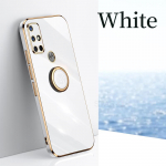 Žiedo laikiklio stovas dėklas Motorola Moto G60 G50 G30 G20 G10 G22 G52 E20 Edge 20 G9 Play Plus dengtas silikoninis dangtelis Moto G22