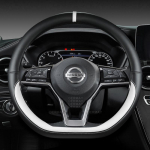 for Nissan March Micra K10 K11 K12 K13 K14 PU Leather Car Steering Wheel Cover Fast Shipping Auto Accessories D Shape White black