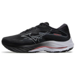 Mizuno Wave Rider 27 Laisvalaikio Fitneso Žemi Bėgimo Maratono Batai Vyri&scaron;ki Sportbačiai Juodi Balti J1GC230352 44.5