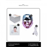 7 spalvų LED veido kaukė, įkraunama per USB, ne&scaron;iojamas odos priežiūros grožio prietaisas 1PCS