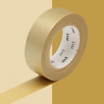 Masking tape unicolore - Dor&eacute; - 1,5 cm x 7 m auksas