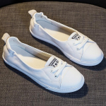 Batai moterims sportbačiai pavasaris vasara natūrali oda paprasti balerinai studentų įsispiriami kasdieniai batai nė&scaron;tumo batai plius dydis 42 34