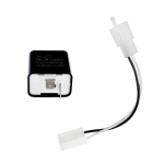 Posūkių signalų relė, Su jungtimi, Apsauga nuo hipermirksėjimo, 2 kontaktų LED konversijos laidas, IC posūkiai