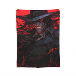 Alucard Hellsing Vampyras Anime Tamsus Gotikinis Antklodė Vilna Daugiafunkcinė Mink&scaron;ta Mėtomoji Antklodė Lovai Lauko Lovatiesė 30x40in