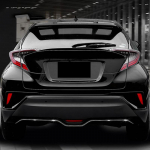 Car Styling 1PCS raudona plastikinė galinė galinė stabdžių lempos at&scaron;vaito skydelio dangčio apdaila, skirta Toyota C-HR CHR 2016-