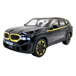 BMW XM Visureigis 1:24 mastelio lieto modelio automobilis, juodas gray