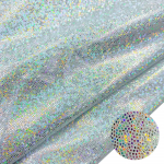 150cm*100cm Blizgus Lazerinis Poliesterio Audinys Vaivoryk&scaron;tinis Holografinis Vestuvių &Scaron;ventės Fonas Lėlių Drabužių Dekoro Medžiaga PASIDARYK pats 150cm x 100cm