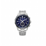 CITIZEN Eco-Drive serija Eco-Drive radijo bangomis valdomas laisvalaikio verslo daugiafunkcis laikrodis fotoelementu maitinamas kvarcinis vyri&scaron;kas laikrodis mėlynas ciferblatas AT8218-81L mėlyna