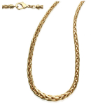 Les Tr&eacute;sors De Lily [D6998] - Collier Plaqu&eacute;-Or 'El&eacute;gance Palmier' 45 cm - 7 mm