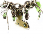 Les Tr&eacute;sors De Lily [E0443] - Bracelet Cr&eacute;ateur 'Tour du Monde' Vert žalia