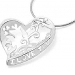 Les Tr&eacute;sors De Lily [E2721] - Pendentif Argent 'Love Filigrane' sidabras