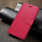 &bdquo;Classic Book Flip&ldquo; PU odinė piniginė telefono dėklas, skirtas Samsung A04 A14 A24 A34 A54, skirtas &bdquo;Xiaomi Redmi&ldquo; 12C 12 10C 9 9A 9AT 9C Note 12 11 Pro+ 5G 11s 10 XiaoMi Mi CC9 ry&scaron;kiai rožinė