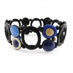 NOA [J1934] - Bracelet Cr&eacute;ateur 'Acapulco' bleu beige